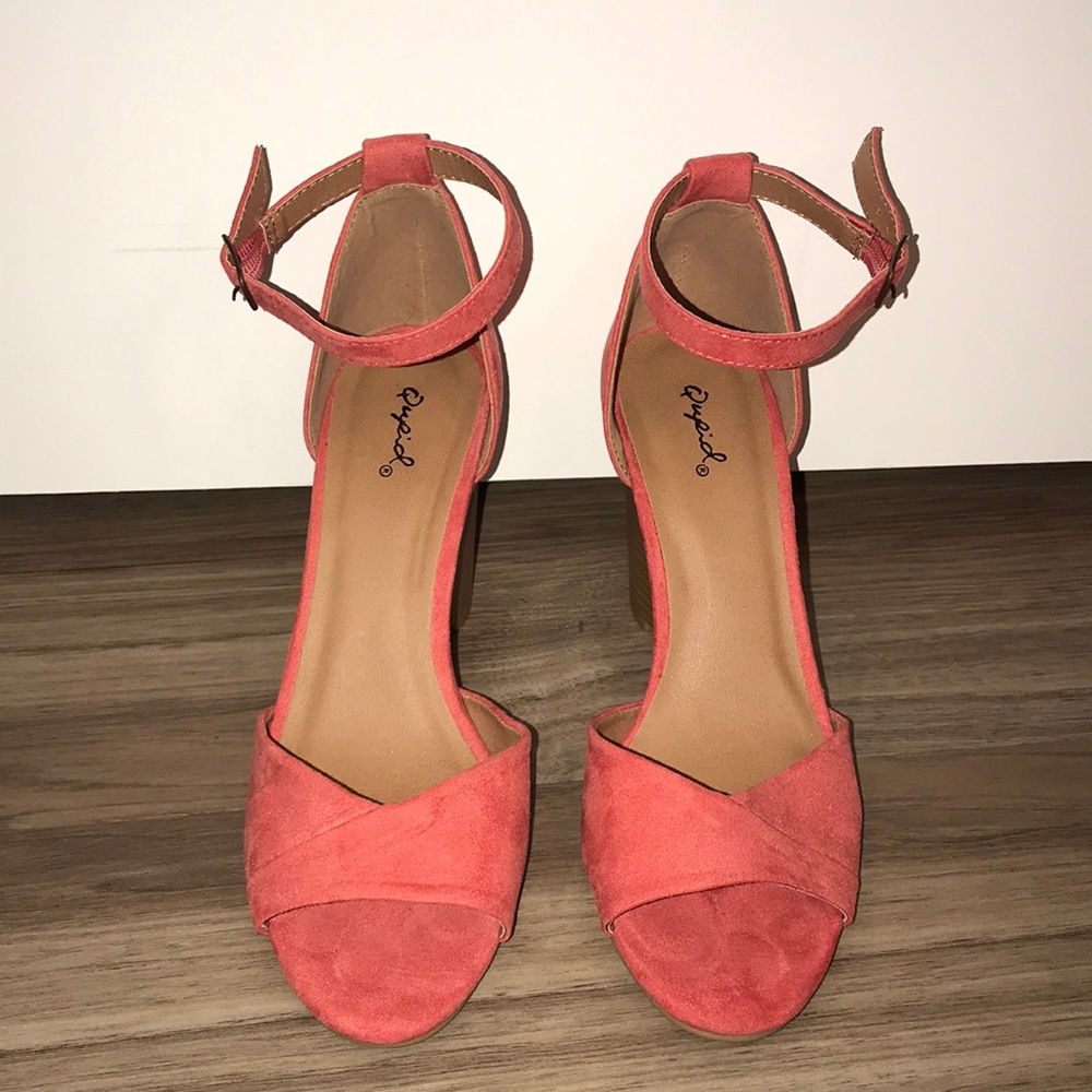Bamboo Heels • Coral